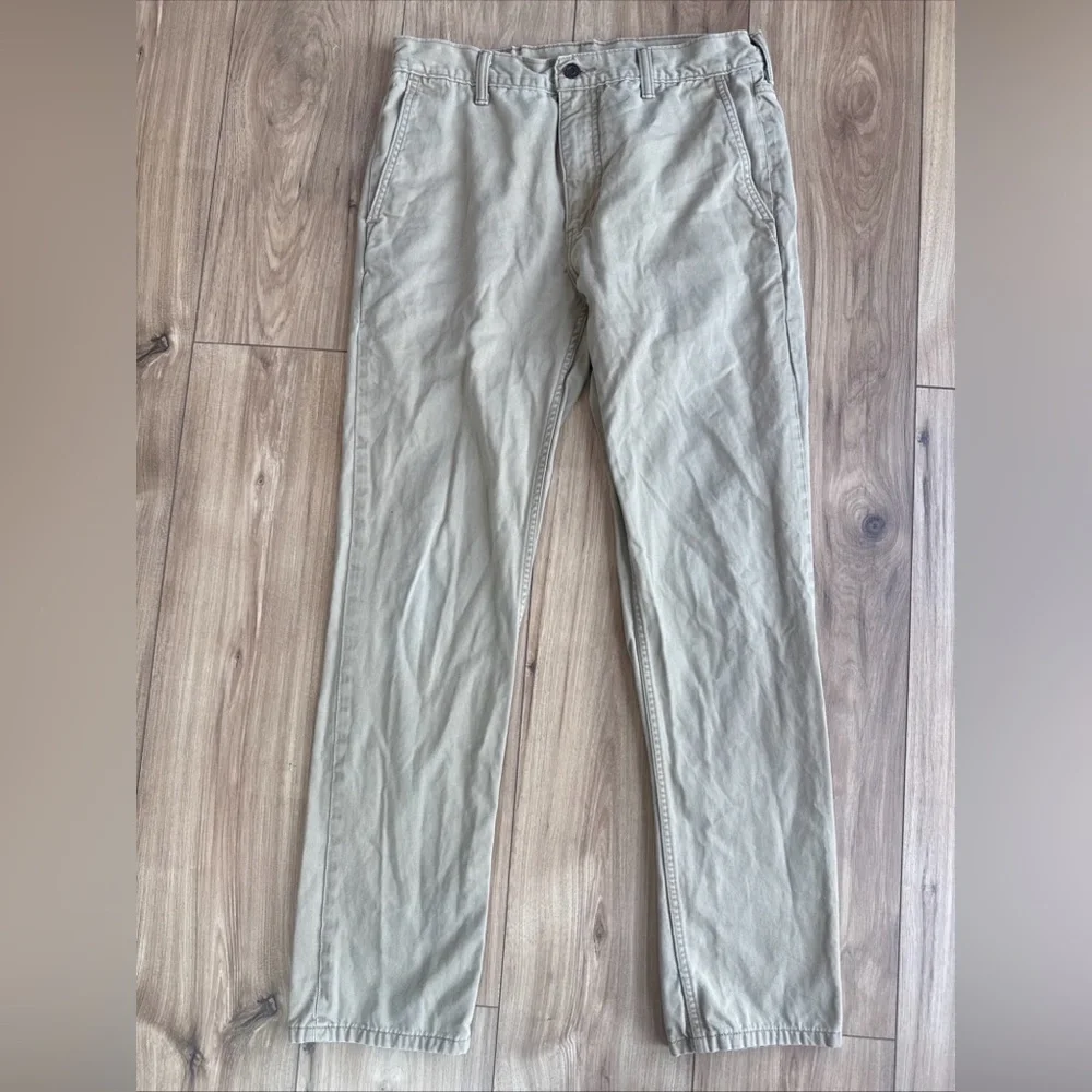 Levis 511 Slim Fit Pants Mens 32x32 Tan Khaki color Twill Trousers Classic